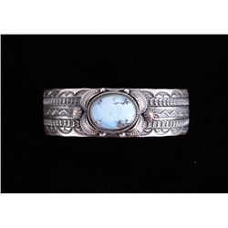 Navajo Golden Hills Turquoise Sterling Bracelet