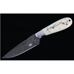 M.T. Knives C.M. Russell Signature Damascus Knife