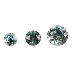 Montana Blue Green Sapphires 2.64 Carats