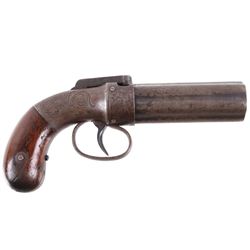 Allen & Thurber Engraved Six Shot Pepperbox Pistol