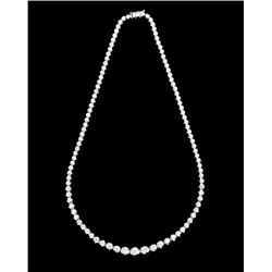 9.97 ct. Diamond 14K Gold Necklace w/ Paperwork