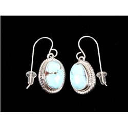 Navajo Golden Hills Turquoise Sterling Earrings