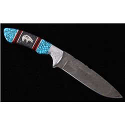 Navajo Dave Yellowhorse Turquoise Bear Knife