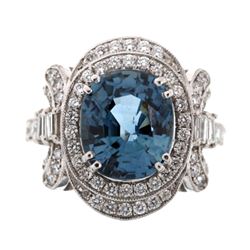 Montana Cornflower Blue Sapphire & Diamond Ring