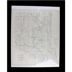 Montana Indian Reservation Map Flathead Lake 1939