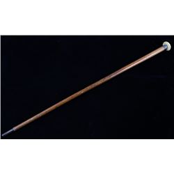 A. H. Initialed Ivory Topped Gentlemans Cane