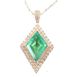 Astounding Emerald & Diamond Classic Necklace