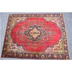 Tabriz Persian Hand Knotted Large Wool Rug