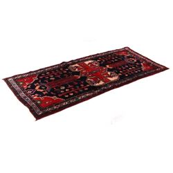 1930's Bijar Persian Hand Knotted Wool Runner Rug