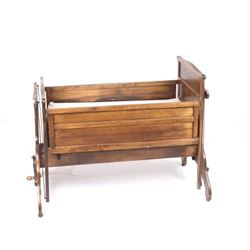 Victorian Handcrafted Wind Up Rocking Bassinet