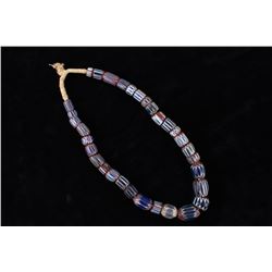 Large Seven Layer Chevron Trade Bead Necklace