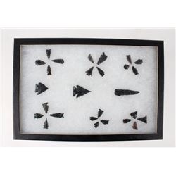 Ancient Transitional Archaic Obsidian Arrowheads