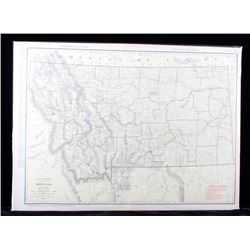 1927 Rand McNally Montana Railroad Commercial Map