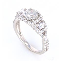 Estate Diamond Platinum Ring
