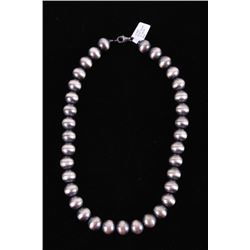 Navajo Mason Lee Sterling Silver Beaded Necklace