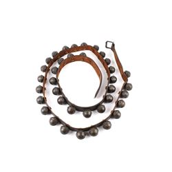 1890's Large #4 Brass Harness Leather Sleigh Bells