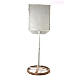 Original Mid Century Double Sided Sign Stand