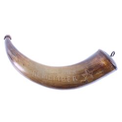 Texicans Remember the Alamo Powder Horn RARE