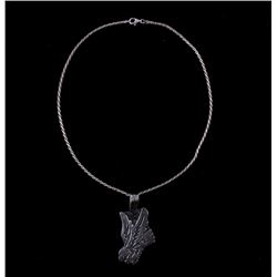 R. Singer Sterling Silver Eagle Pendant Necklace