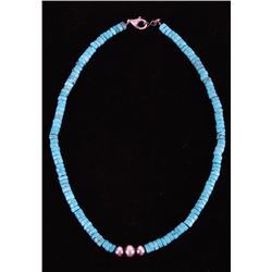 Navjao Mason Lee Kingman Turquoise Silver Necklace