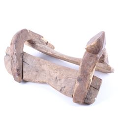 Comanche Indian Carved Wood Saddle 19th C.
