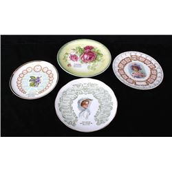 Early 1900's Advertising China Plates From MT & WY