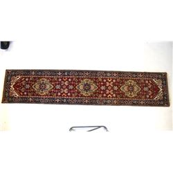 Heriz Serapi Persian Hand Knotted Wool Runner 1930