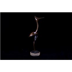 Abstract Egret Bronze Sculpture