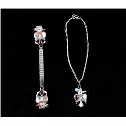 Zuni J. D. Lalio Thunderbird Mosiac Jewelry