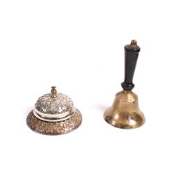 Teachers Hand Bell & Ornate Hotel Desk Bell