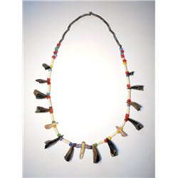 Plains Indian Dew Claw & Elk Tooth Bandolier 1890-