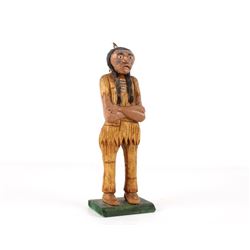 1960's Original Hand Carved Folk Art Native Man