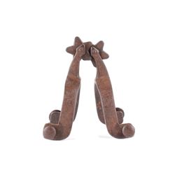 19th-20th Century Round Star Rowel Spurs