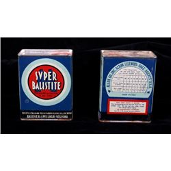 Svper Balistite Imported Gun Powder Tins