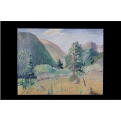 Original Carl Tolpo Endo Valley Oil Painting 1962