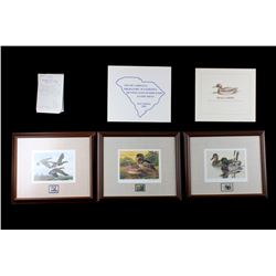 Limited U.S. Water Birds Framed Prints & Stamps