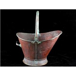 Antique Copper Coal Scuttle Circa. 1900's