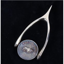 Vintage Bull & Bear Coin Wishbone c.1950-1970