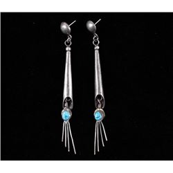 Navajo Sterling Silver Sleeping Beauty Earrings