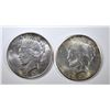 Image 1 : 1922 & 25 PEACE DOLLARS BU