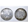 Image 1 : 1923-S & 24 PEACE DOLLARS AU/BU