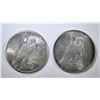 Image 2 : 1923-S & 24 PEACE DOLLARS AU/BU