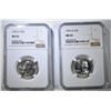 Image 1 : 2-1955-D WASHINGTON QUARTERS NGC MS-65