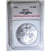 Image 1 : 2003 AMERICAN SILVER EAGLE, TDCS PERFECT GEM BU