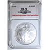 Image 1 : 2005 AMERICAN SILVER EAGLE, TDCS PERFECT GEM BU