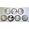Image 1 : 7 STERLING SILVER ROUNDS  6.5 TROY OUNCES