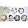 Image 2 : 7 STERLING SILVER ROUNDS  6.5 TROY OUNCES