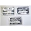 Image 1 : 3 1 OZ SILVER BARS SHELBY MUTUAL INSURANCE CO.