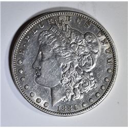 1884-S MORGAN DOLLAR  AU