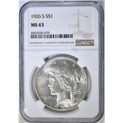 1926-S PEACE DOLLAR NGC MS-63